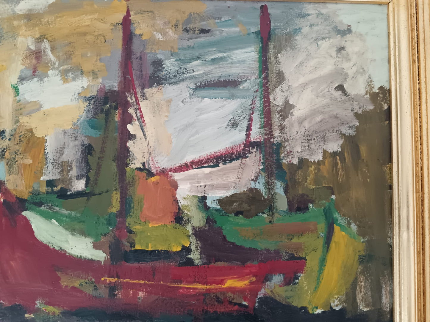 Giuseppe Casanova (1937 Vasto)- dipinto olio su tela