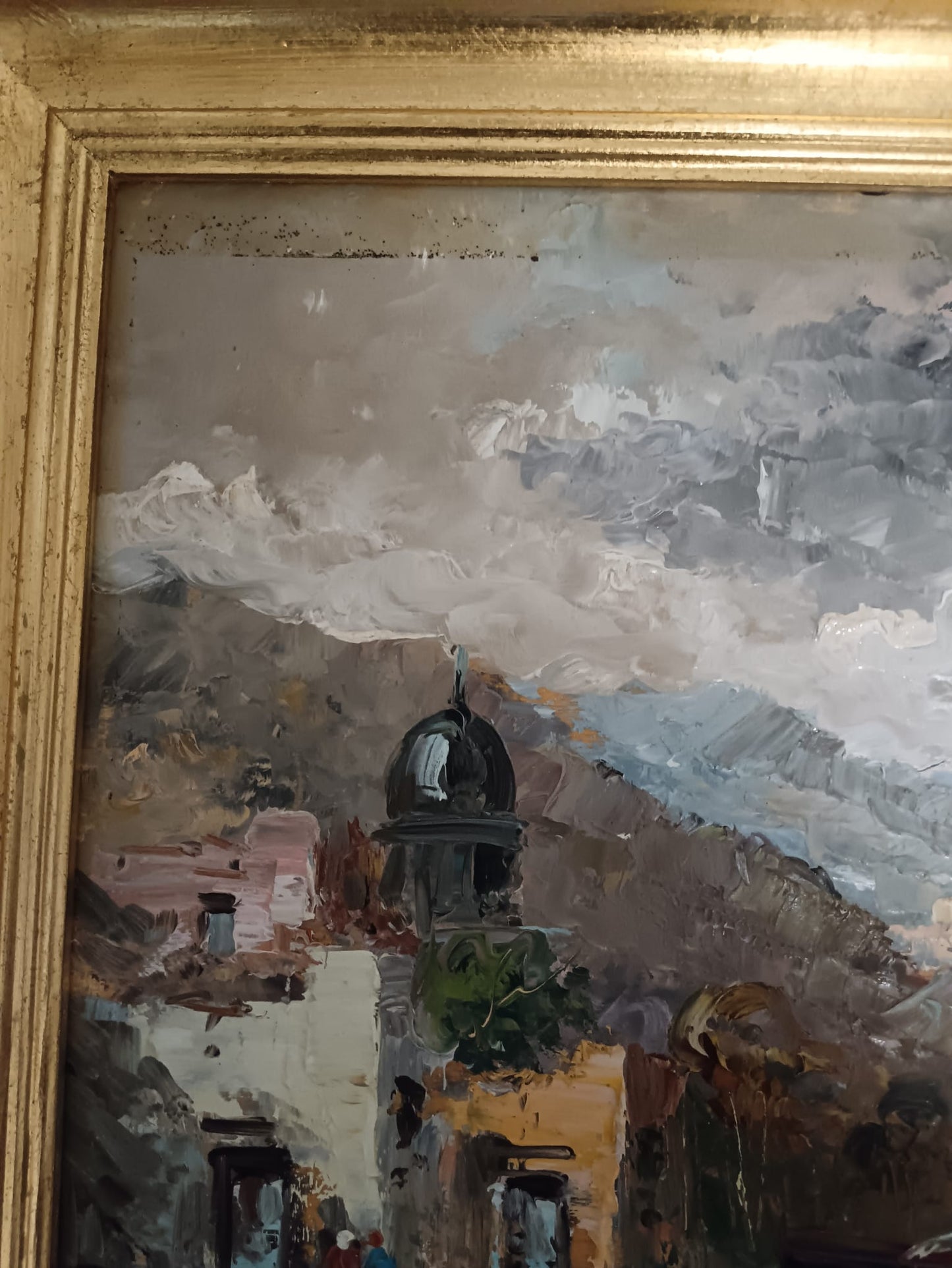 Marina- dipinto olio su legno epoca XX secolo