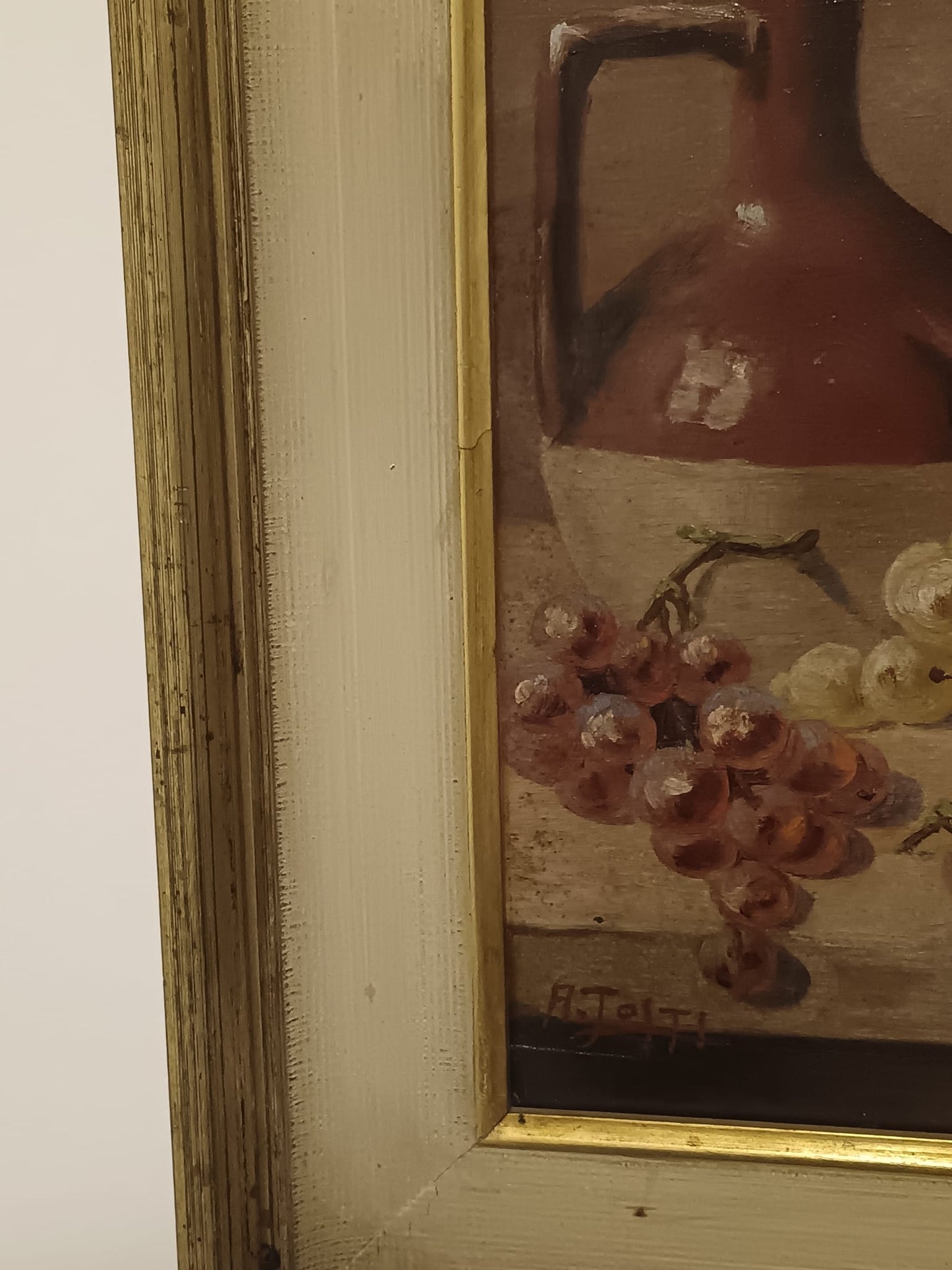 Alfredo Tosti (XX secolo)- Natura Morta- dipinto olio su legno