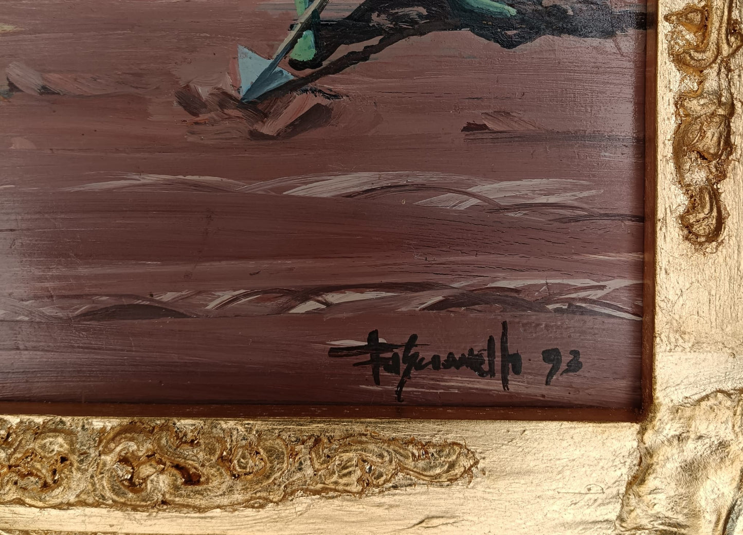 Fascianelli Domenico (XX Secolo)- dipinto olio su legno
