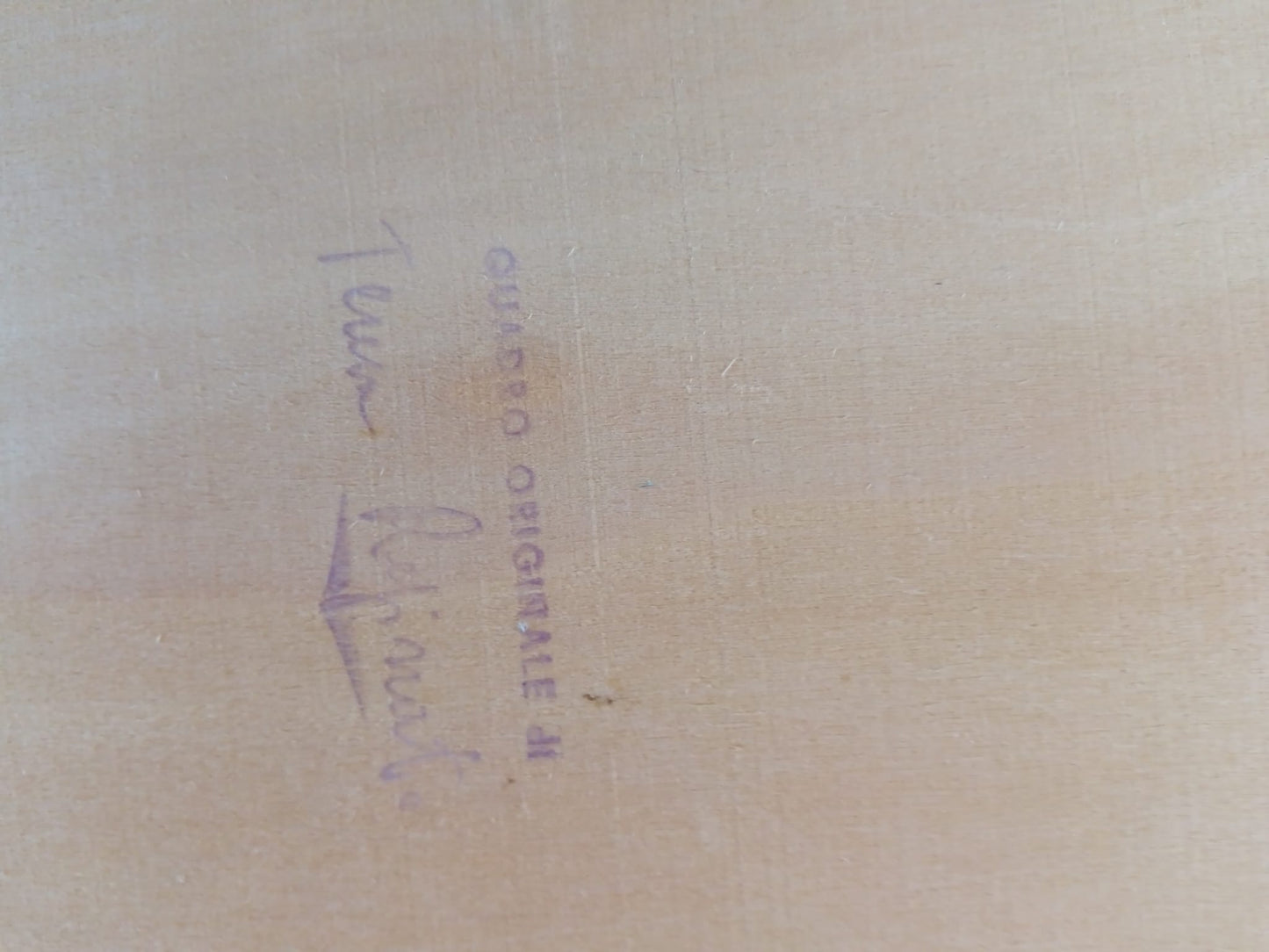 Teresa Reginato ( XX Secolo)- Scorcio marino, dipinto olio su legno