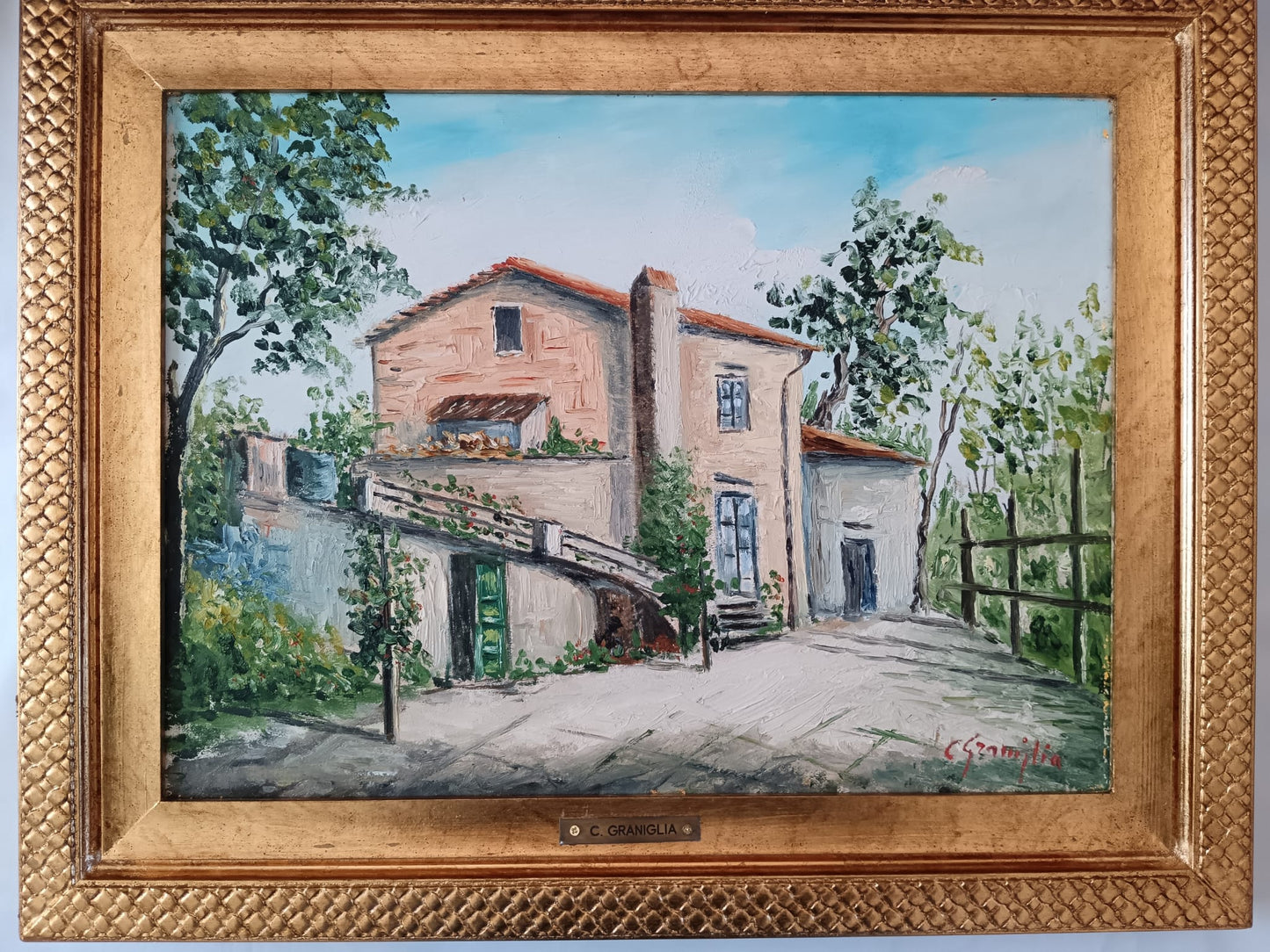 Corrado Graniglia (XX Secolo)- dipinto olio su tela