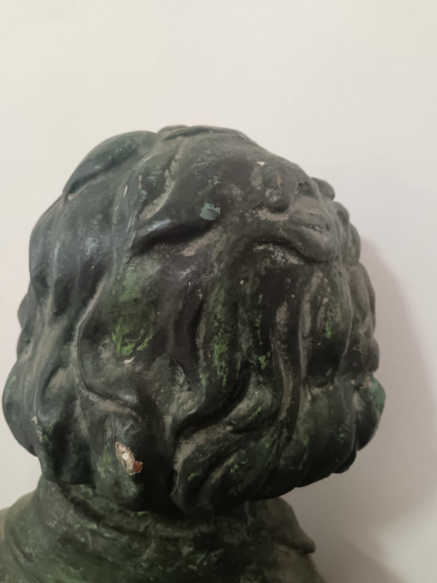 Scultura in cemento patinato ( Beethoven)- epoca XIX/XX secolo