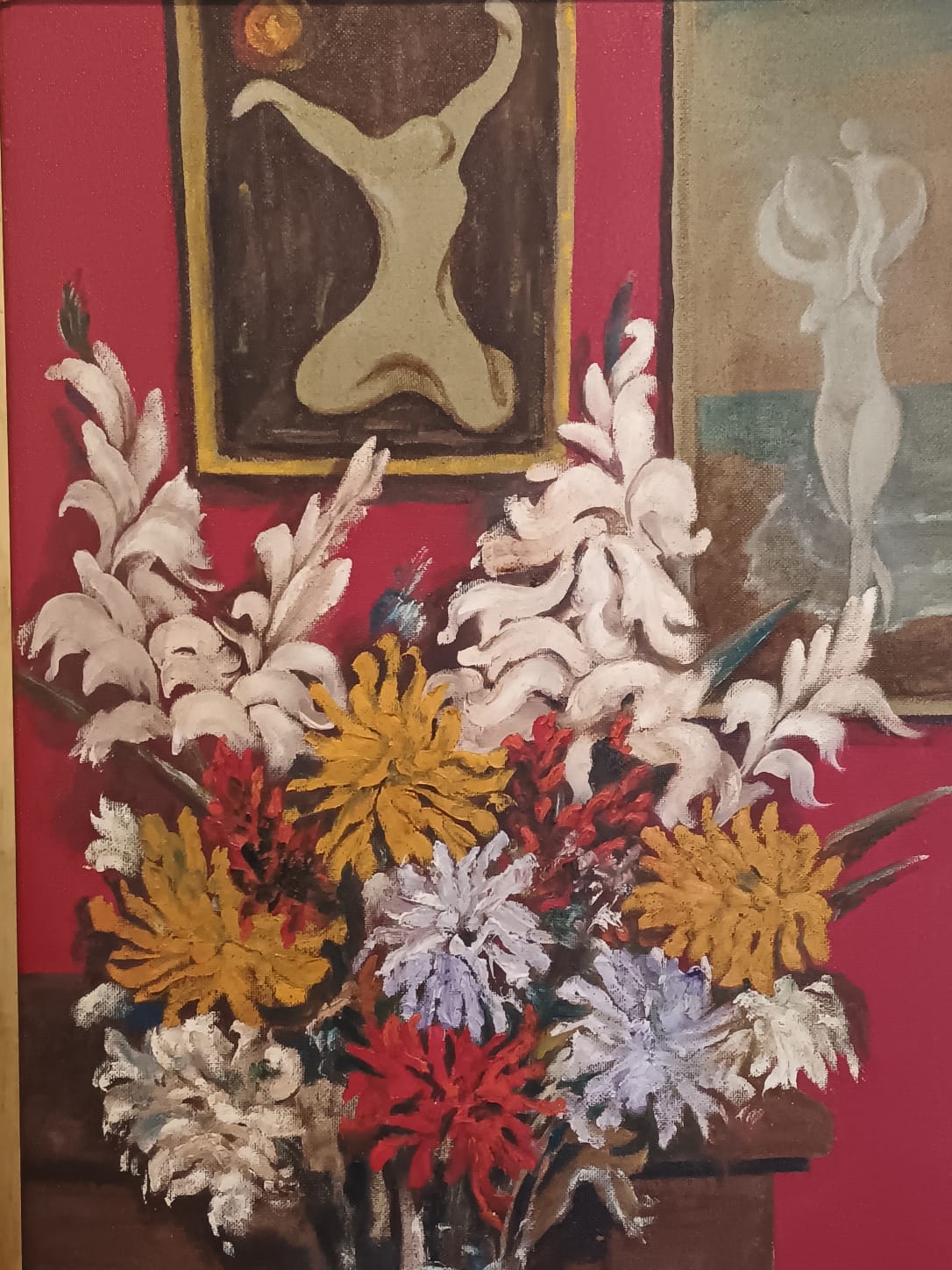 A. Sigali (XX Secolo)- Natura Morta dipinto olio su pannello