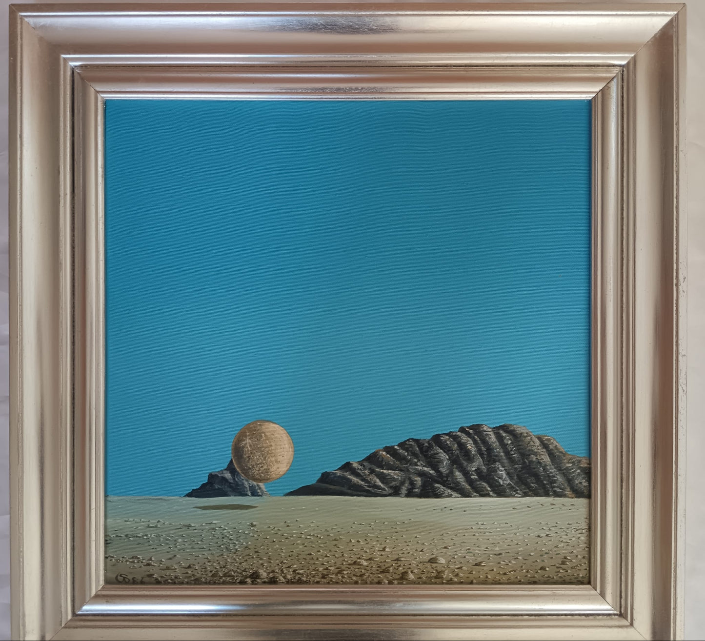 Paesaggio Surrealista (XX Secolo)- dipinto acrilico su tela