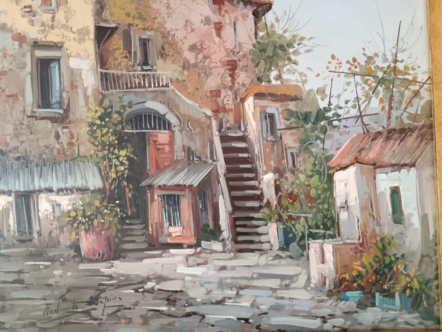 Ferdinando Sapio (Napoli 1955)- dipinto olio su tela