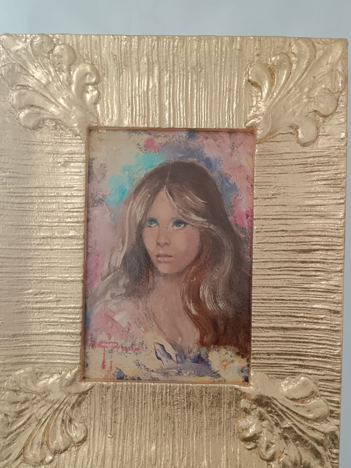 Giovanni Prassi (Napoli 1945)- La Modella- dipinto olio su cartoncino