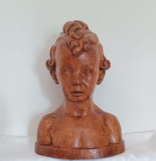 Vincenzo Moroder- scultura in legno 1942