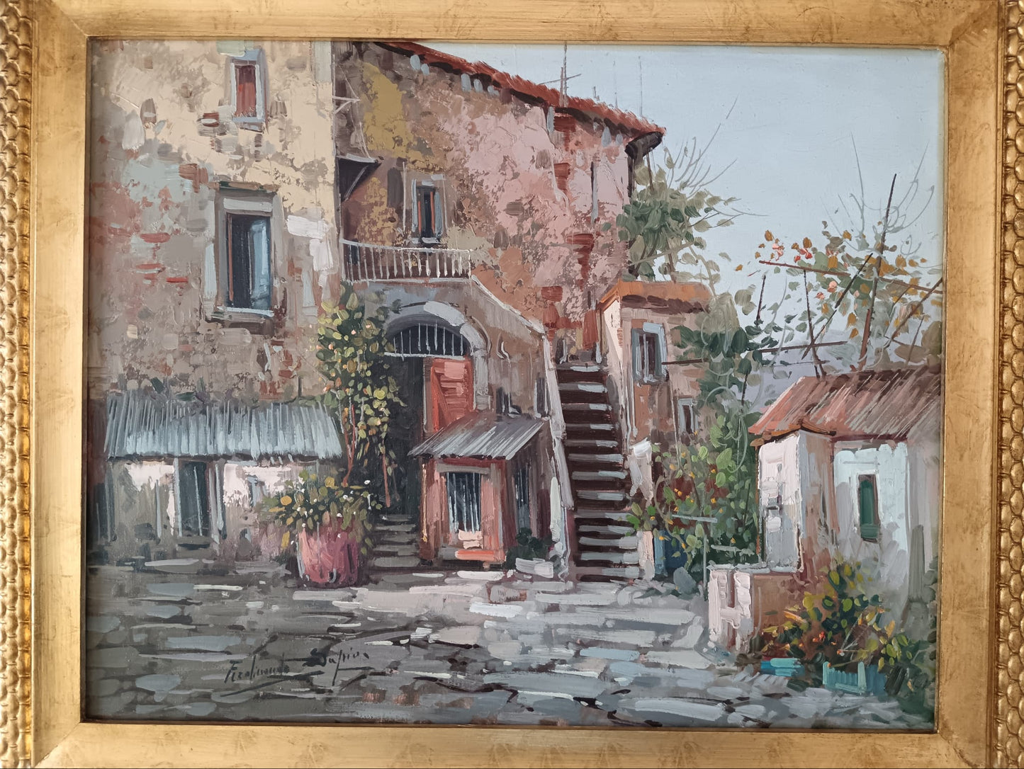 Ferdinando Sapio (Napoli 1955)- dipinto olio su tela