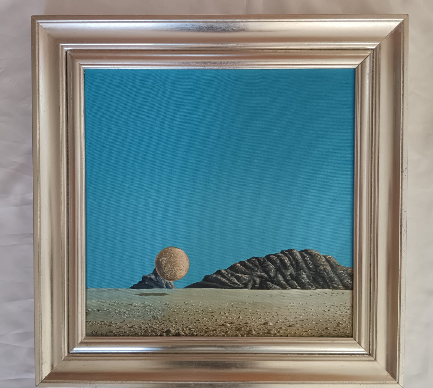 Paesaggio Surrealista (XX Secolo)- dipinto acrilico su tela