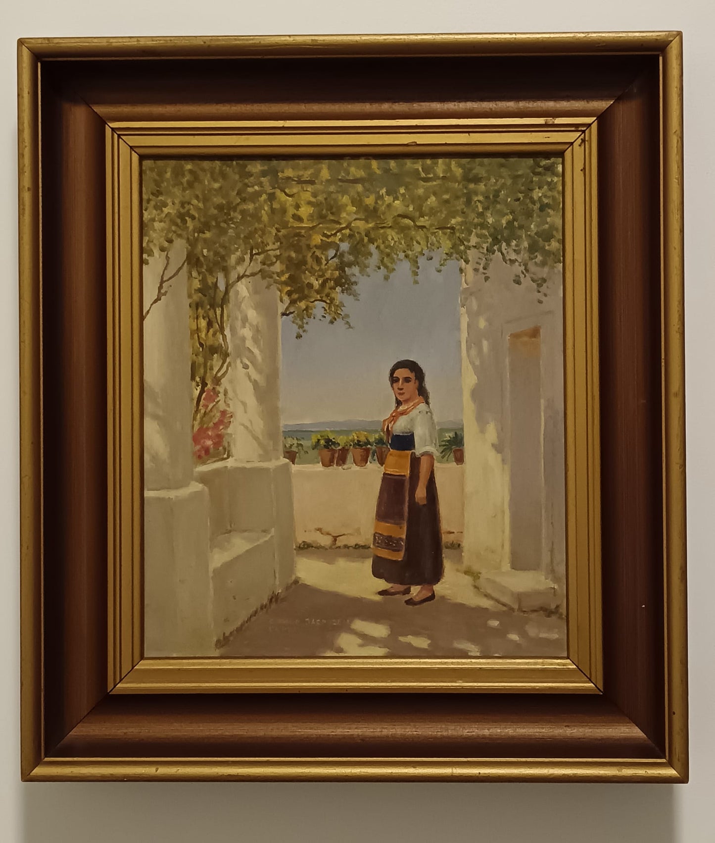 Carlo Jacobsen (1884-1960)- pittore scenografo
Dipinto olio su tela (prima metà del novecento)