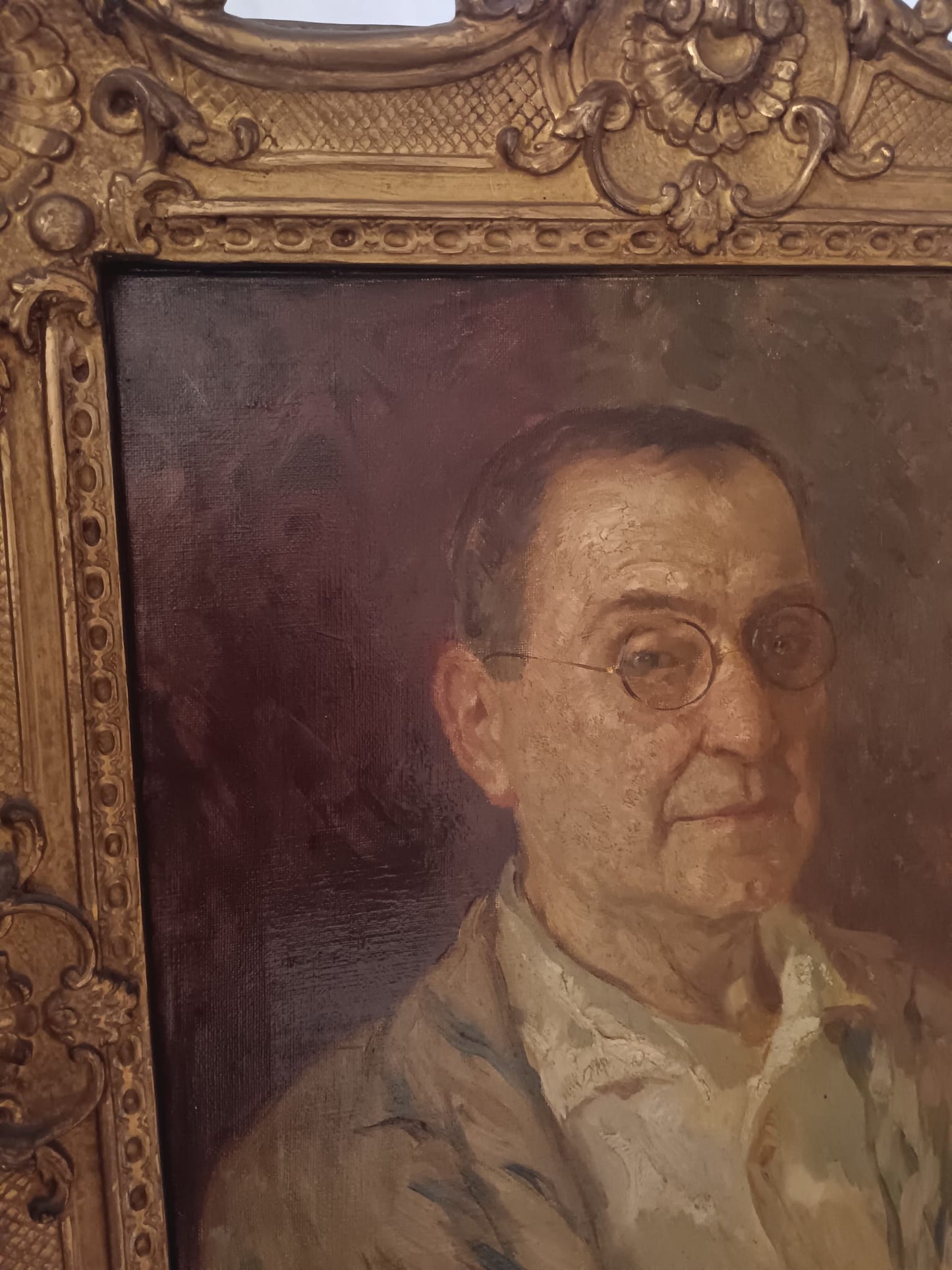 Bigio Gerardenghi (1876-1957) - Ritratto dipinto olio su tela