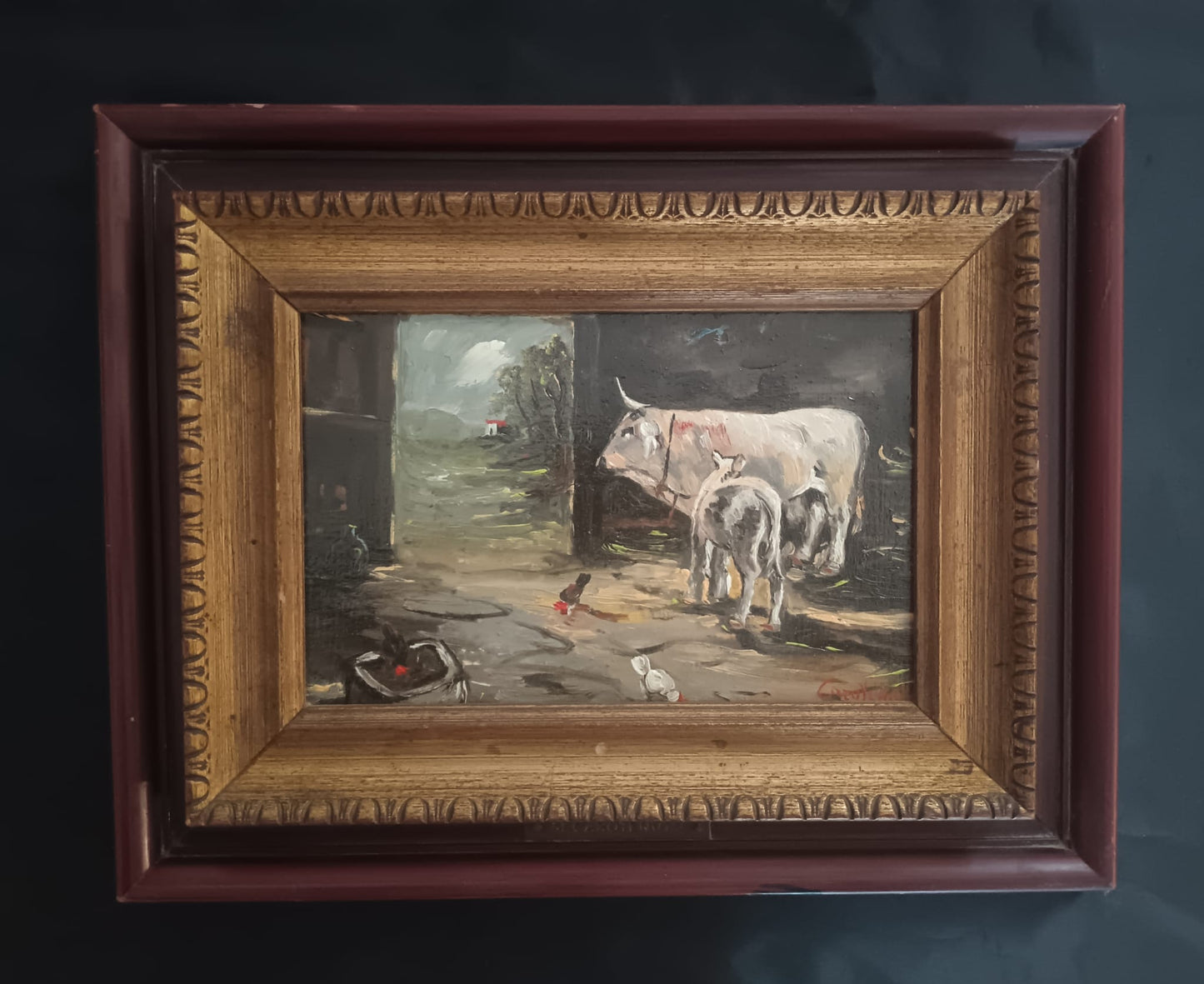 Mario Carotenuto (1922-2017)- dipinto olio su legno