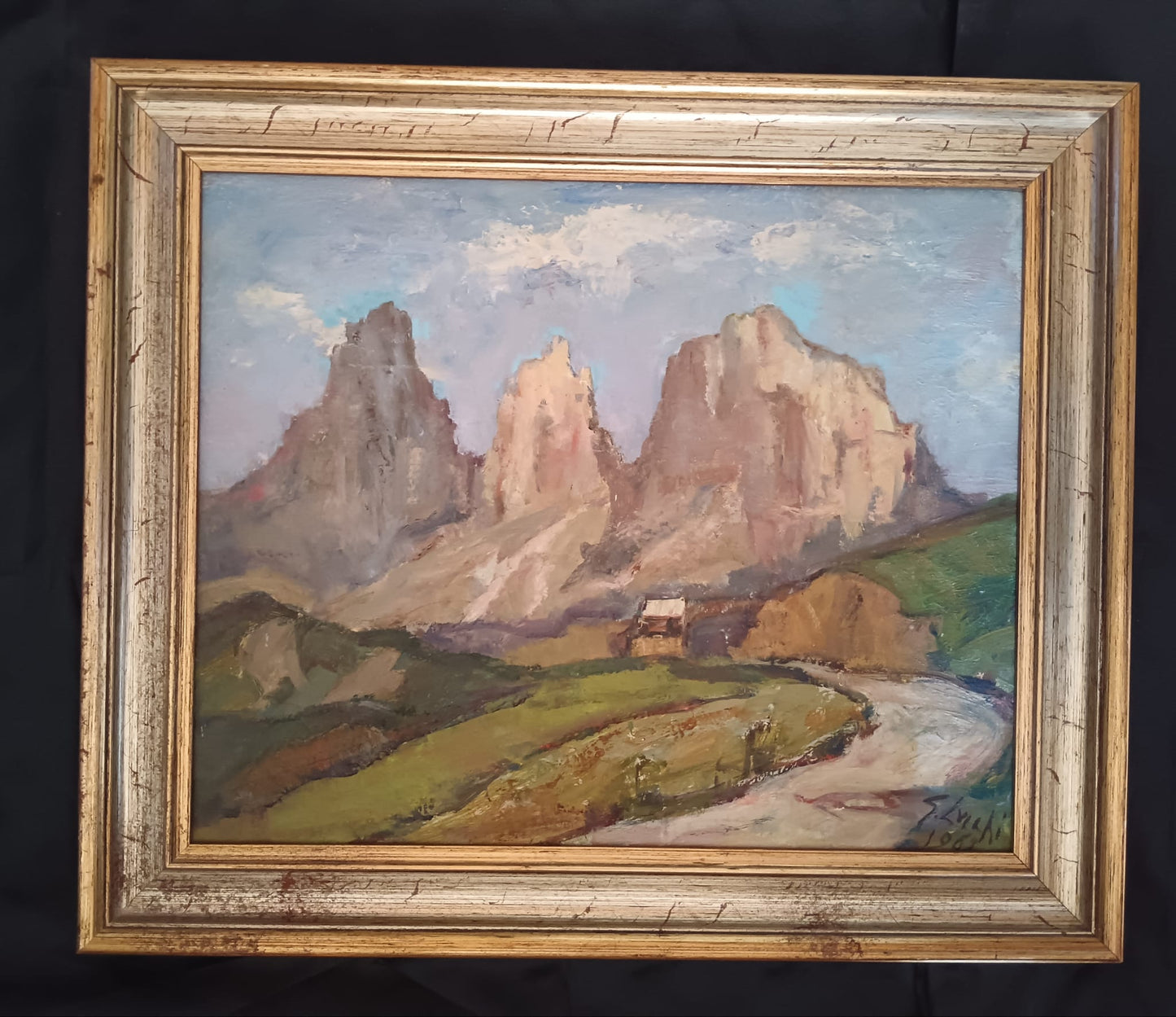 Gino Lucchi (Ravenna, 1925 – 1995) dipinto olio su cartoncino telato- XX secolo