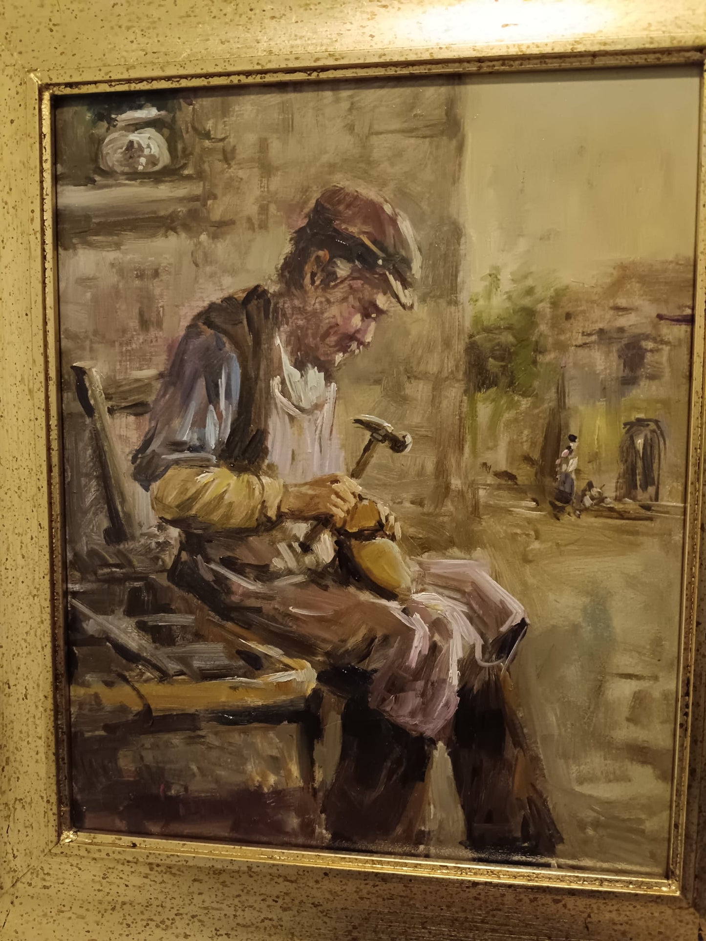 De Simone ( XX Secolo) dipinto olio su legno