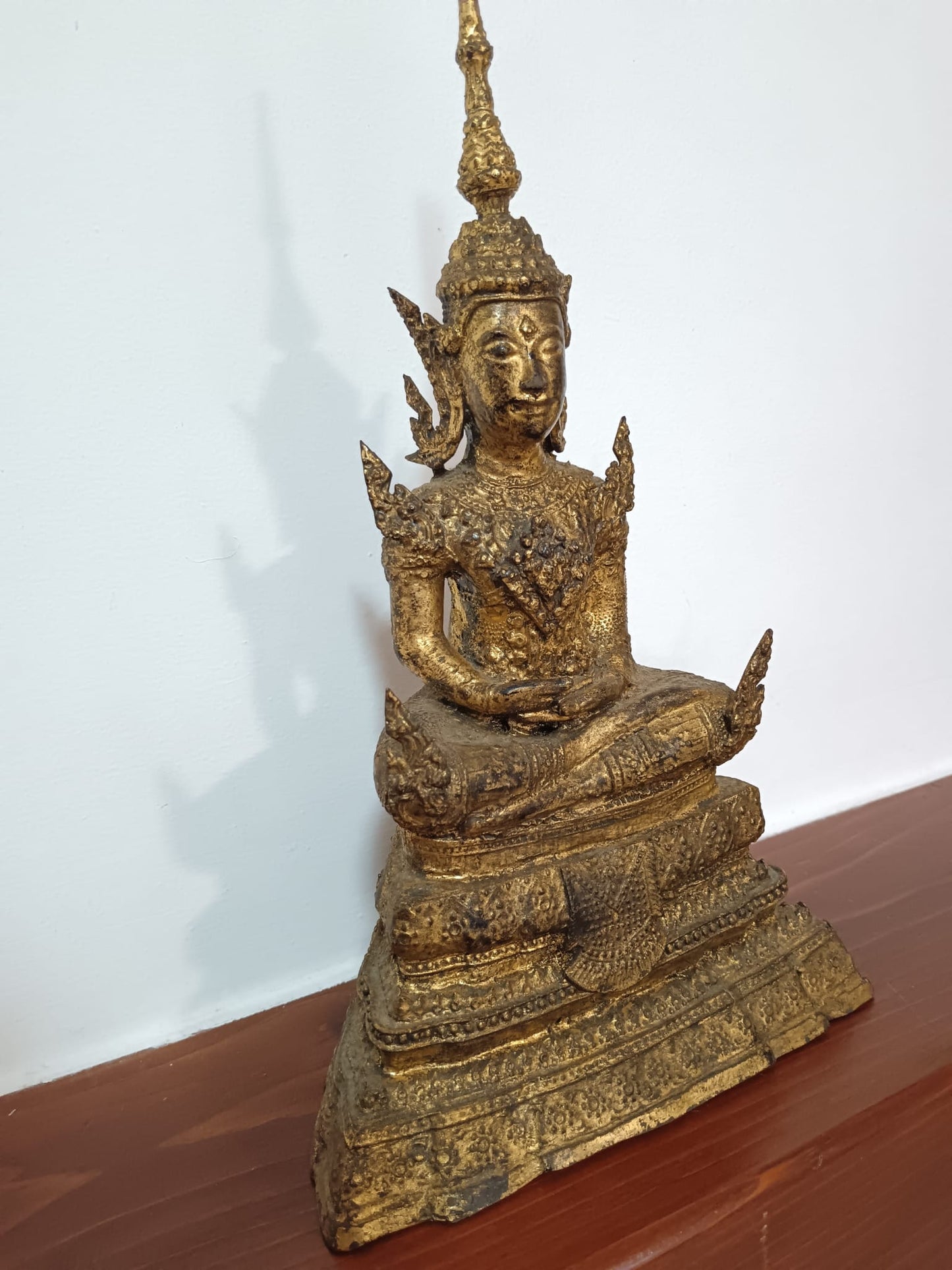 Statua in bronzo Bhudda in stile Rattanakosin- epoca XIX/ XX secolo