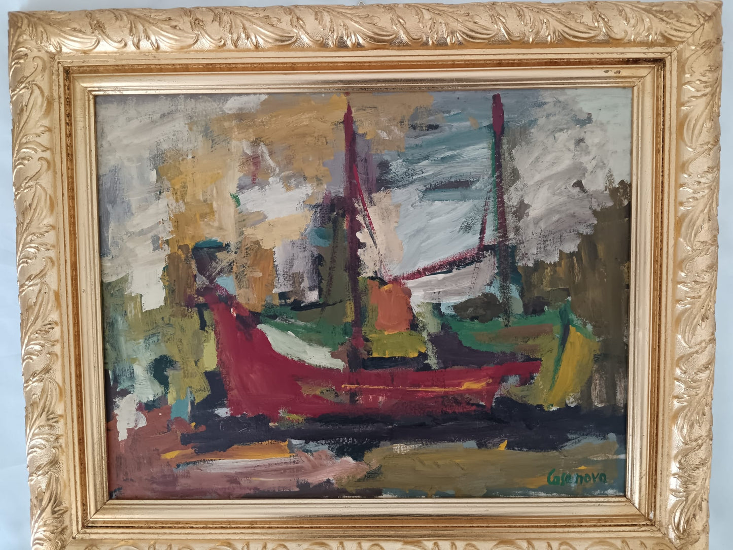 Giuseppe Casanova (1937 Vasto)- dipinto olio su tela