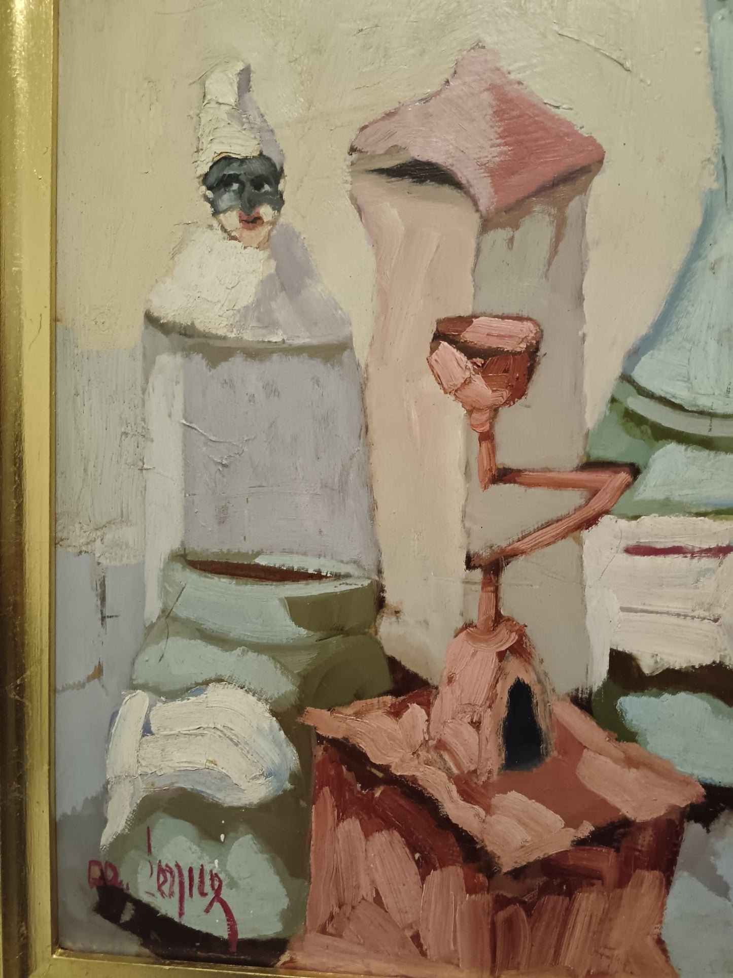 Serpico (XX Secolo)- Natura morta- dipinto olio su masonite