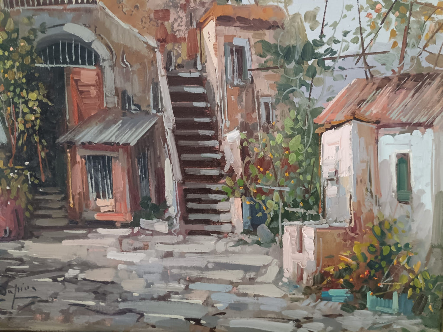 Ferdinando Sapio ( 1955) dipinto olio su tela- epoca XX secolo