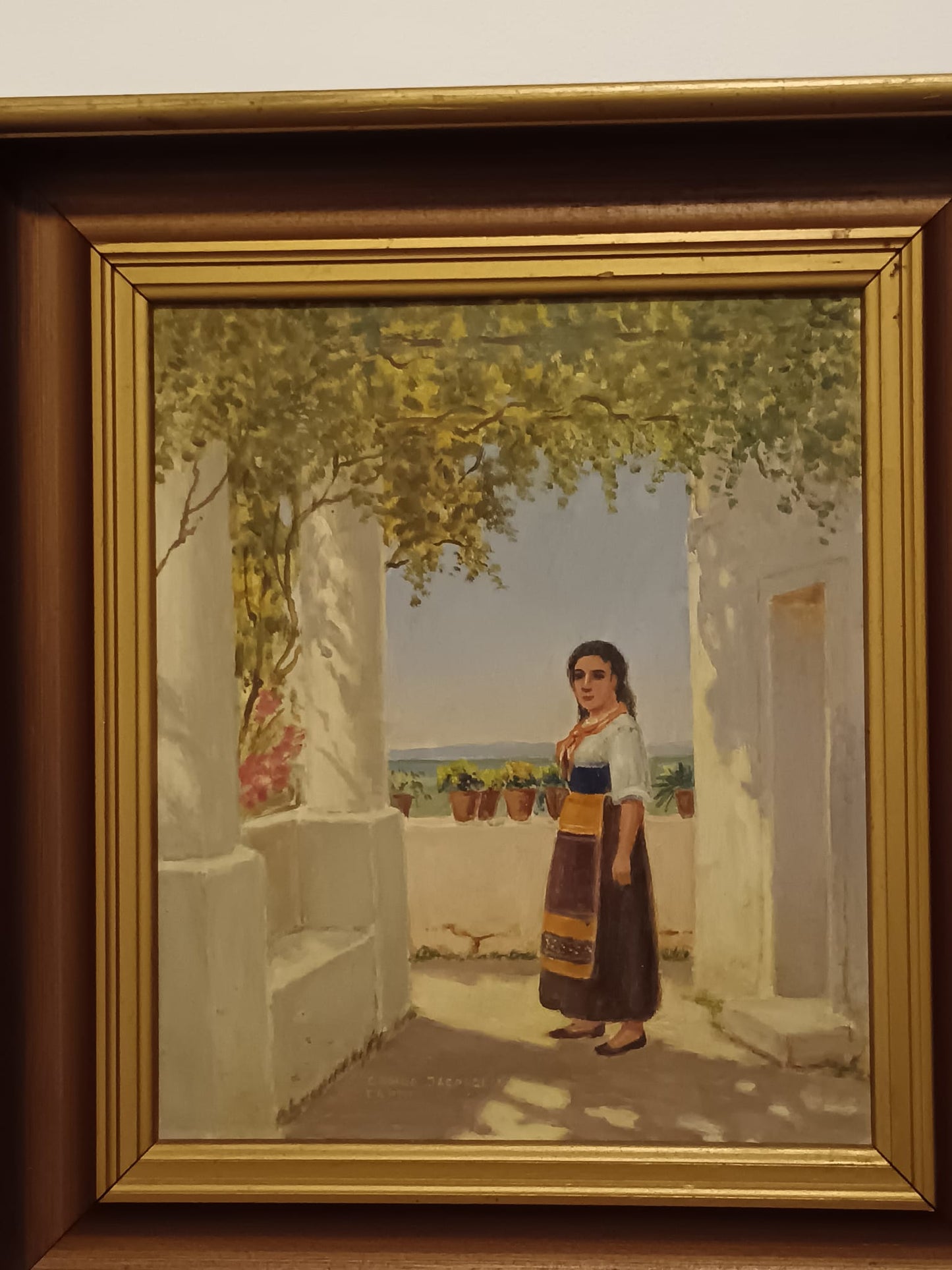 Carlo Jacobsen (1884-1960)- pittore scenografo
Dipinto olio su tela (prima metà del novecento)