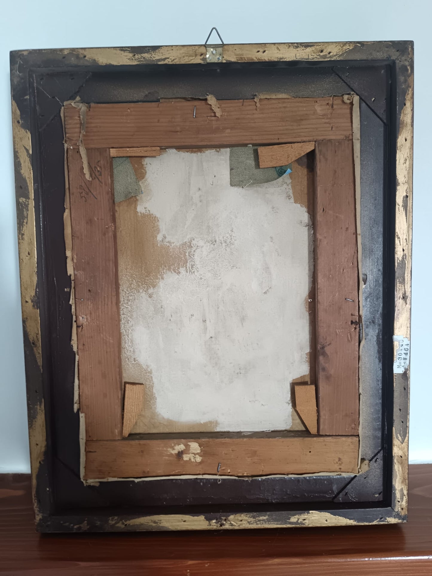 Madonna con bambino dipinto olio su tela- (scuola italiana XIX/XX Secolo)