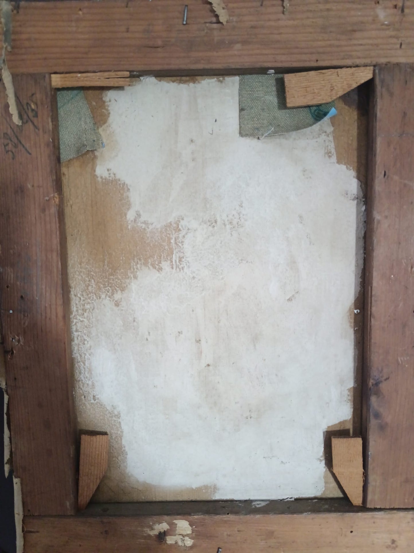 Madonna con bambino dipinto olio su tela- (scuola italiana XIX/XX Secolo)