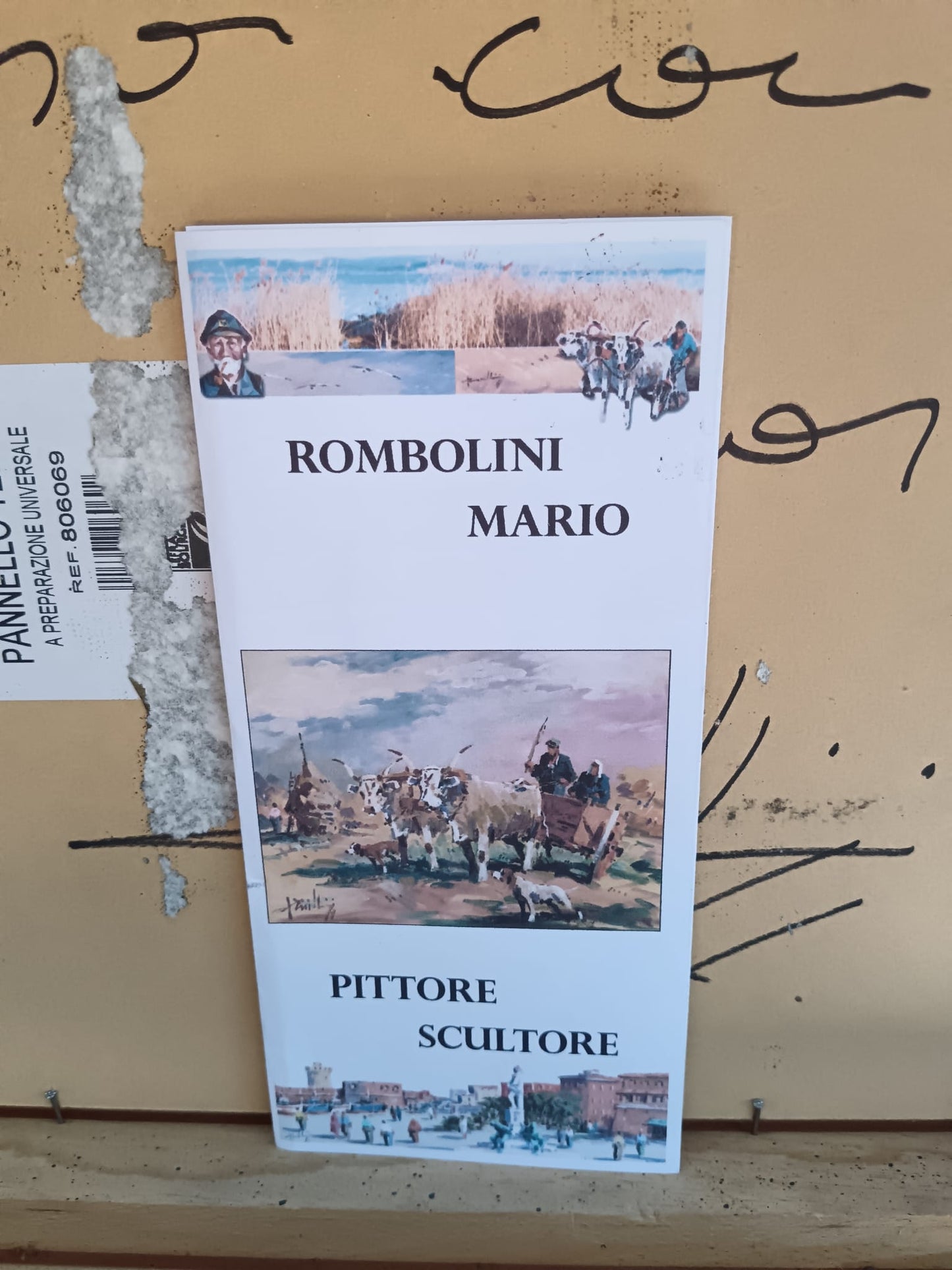 Mario Rombolini ( Livorno 1935-2014) dipinto olio su pannello