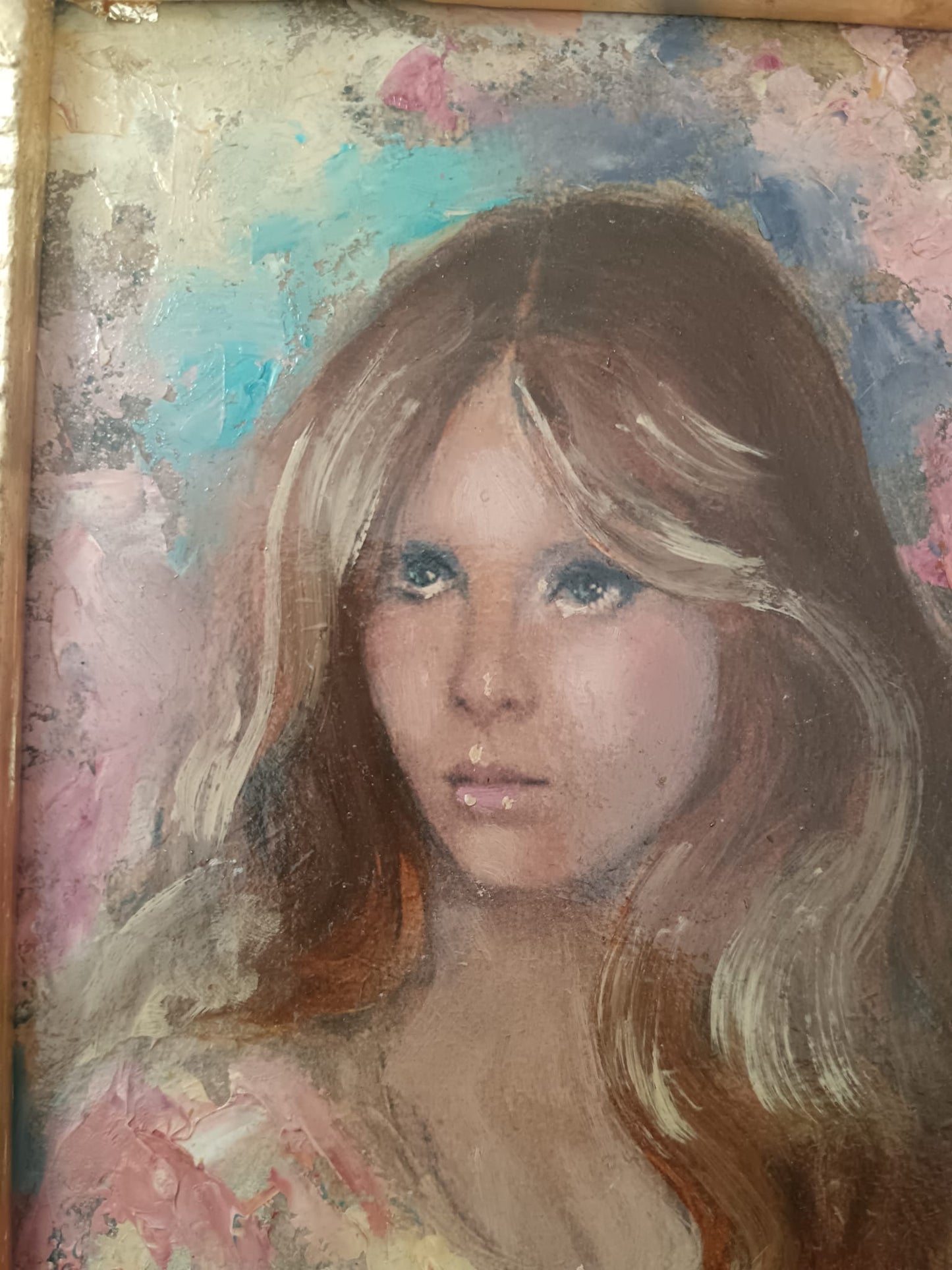 Giovanni Prassi (Napoli 1945)- La Modella- dipinto olio su cartoncino