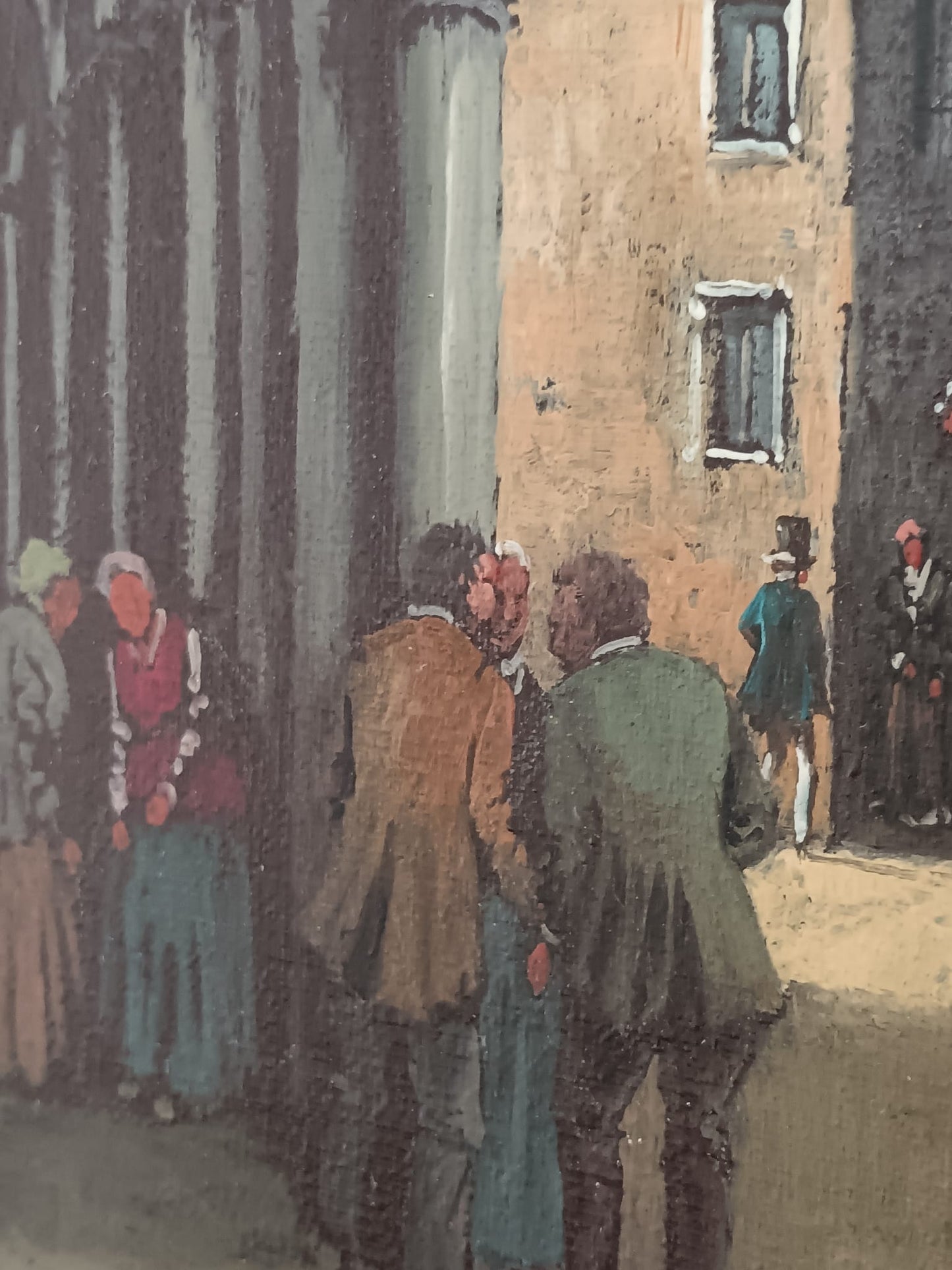 Antonio Ferri (scuola Italiana XIX/XX Secolo)- dipinto olio su tela applicata su cartoncino