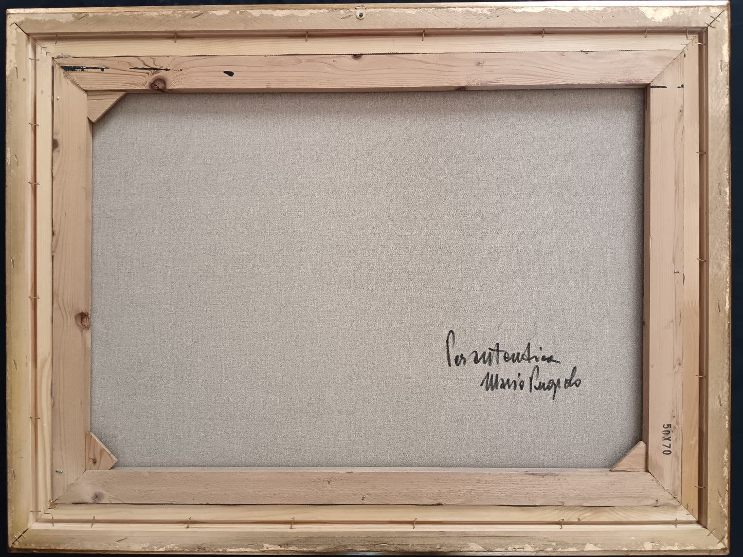 Mario Puopolo (Scuola Romana XX Secolo)- dipinto olio su tela