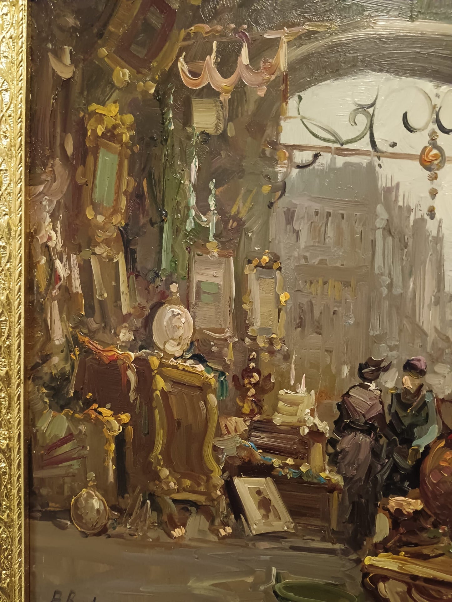 A. Bertini (XX Secolo)- dipinto olio su masonite