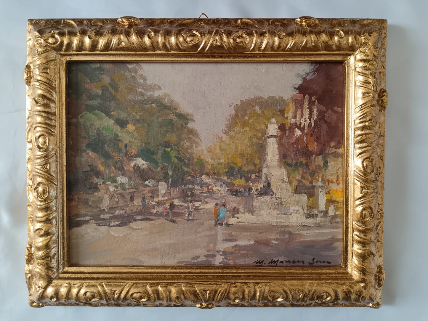 Mario Maresca Serra (Napoli 1911-1991)- dipinto olio su legno