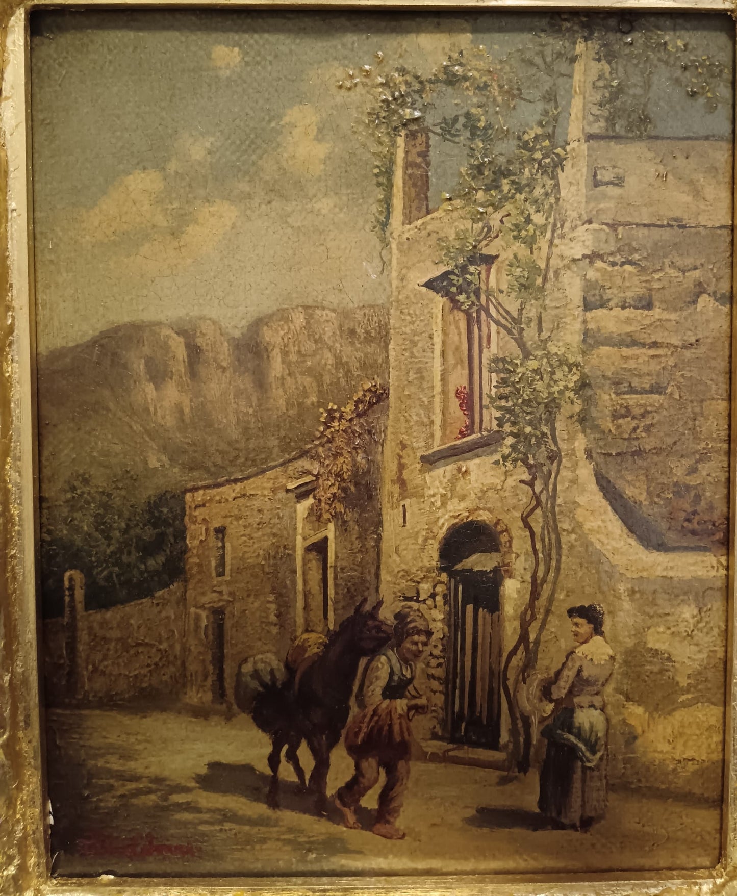 Pietro Colonna (Napoli 1945)- dipinto olio su tela epoca XX secolo