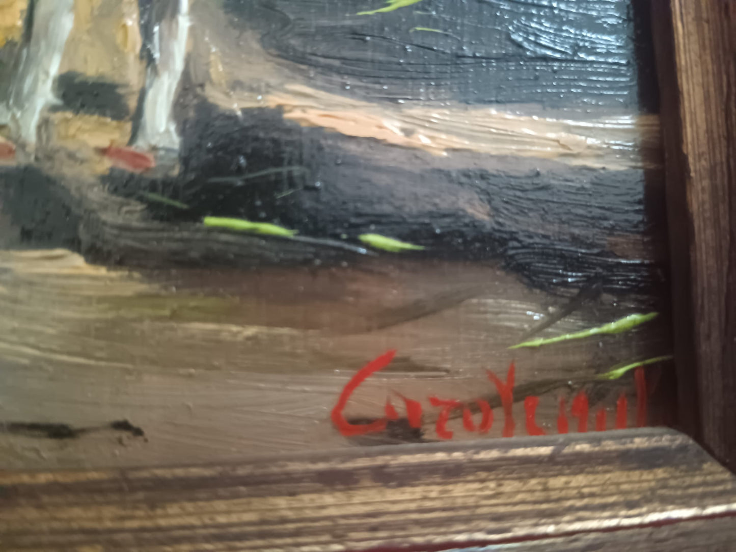Mario Carotenuto (1922-2017)- dipinto olio su legno