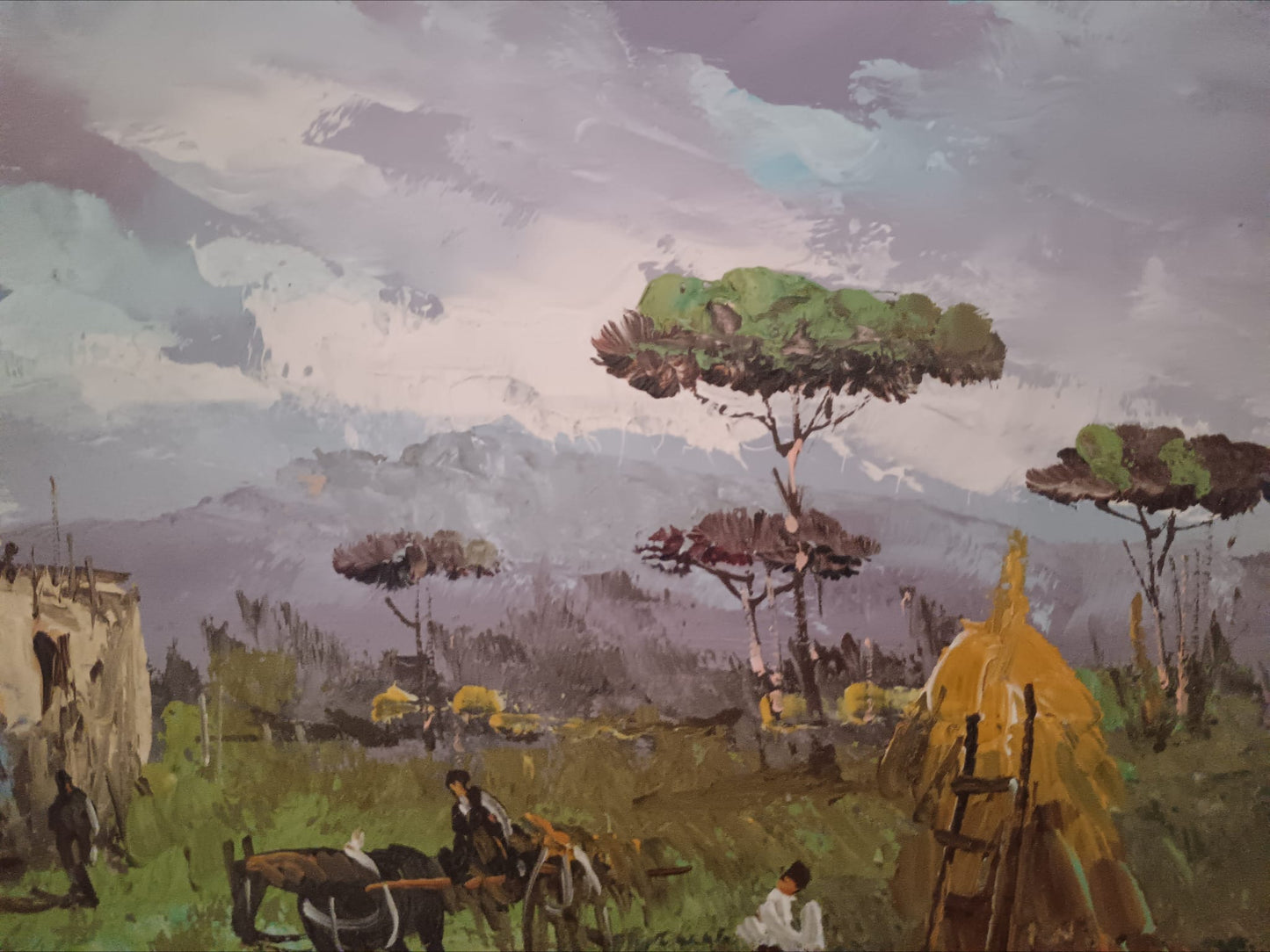 Guglielmo Curti ( Roma 1896-1966) dipinto olio su legno, epoca XX secolo
