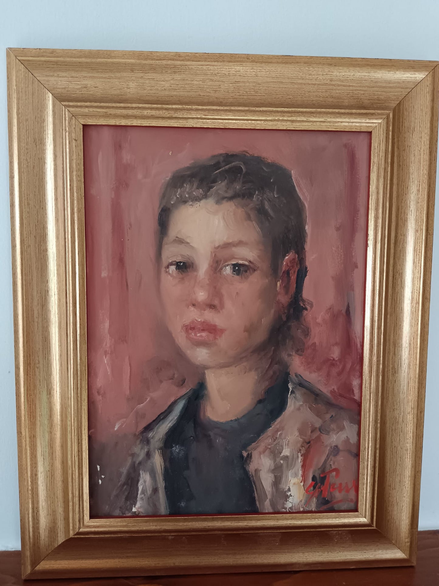 Giovanni Pane (1928- 2010) dipinto olio su cartoncino