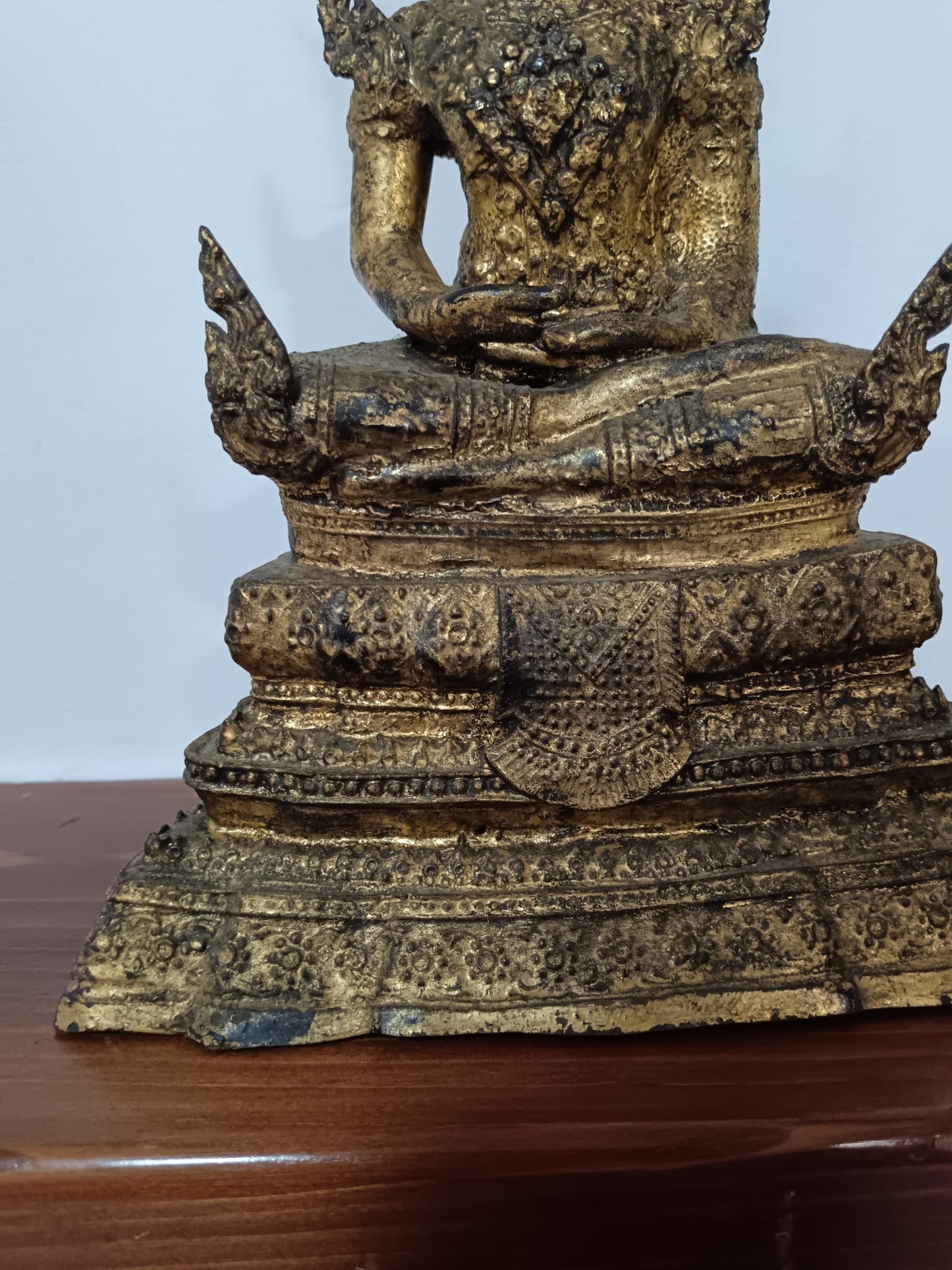 Statua in bronzo Bhudda in stile Rattanakosin- epoca XIX/ XX secolo