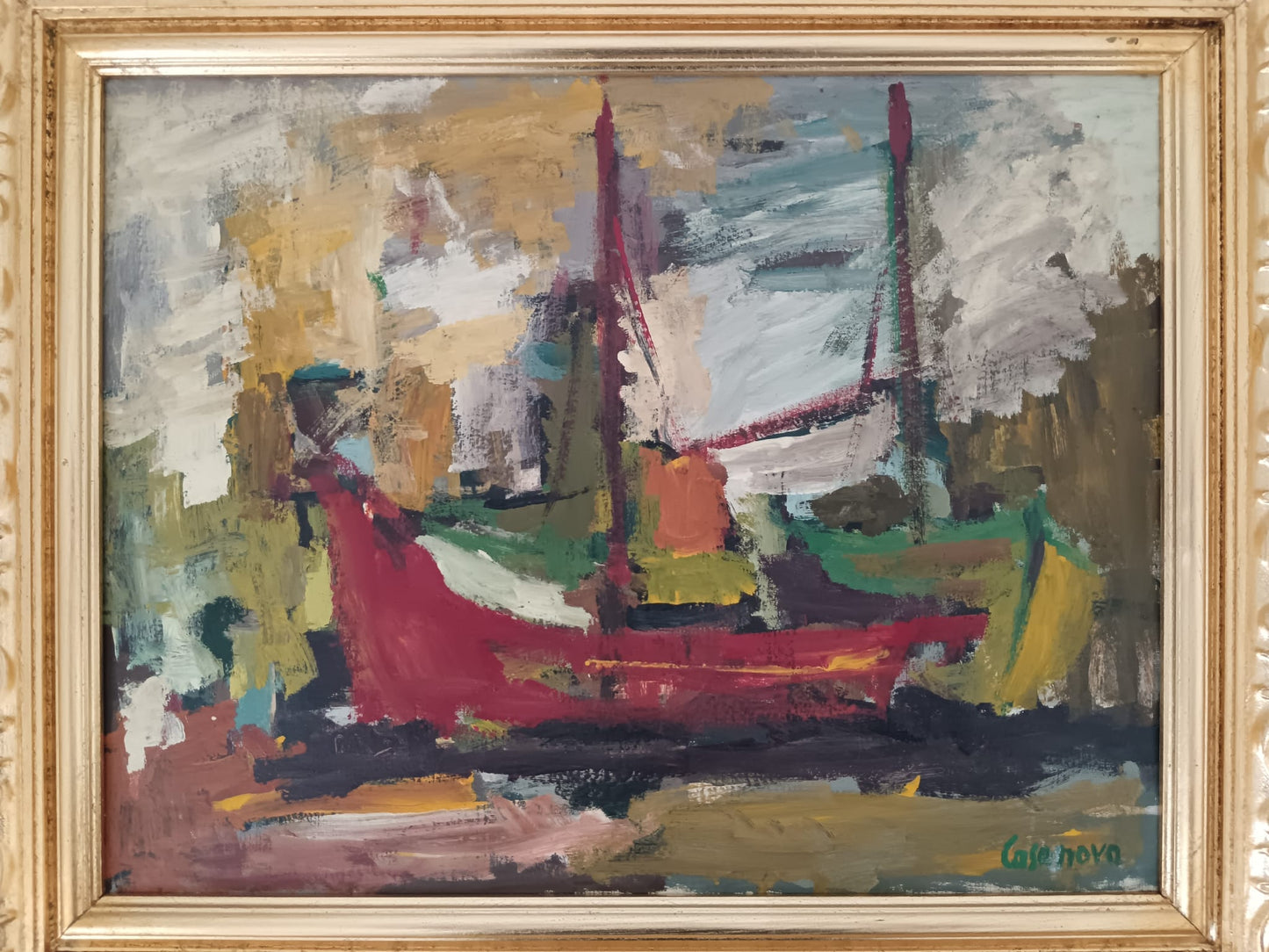 Giuseppe Casanova (1937 Vasto)- dipinto olio su tela
