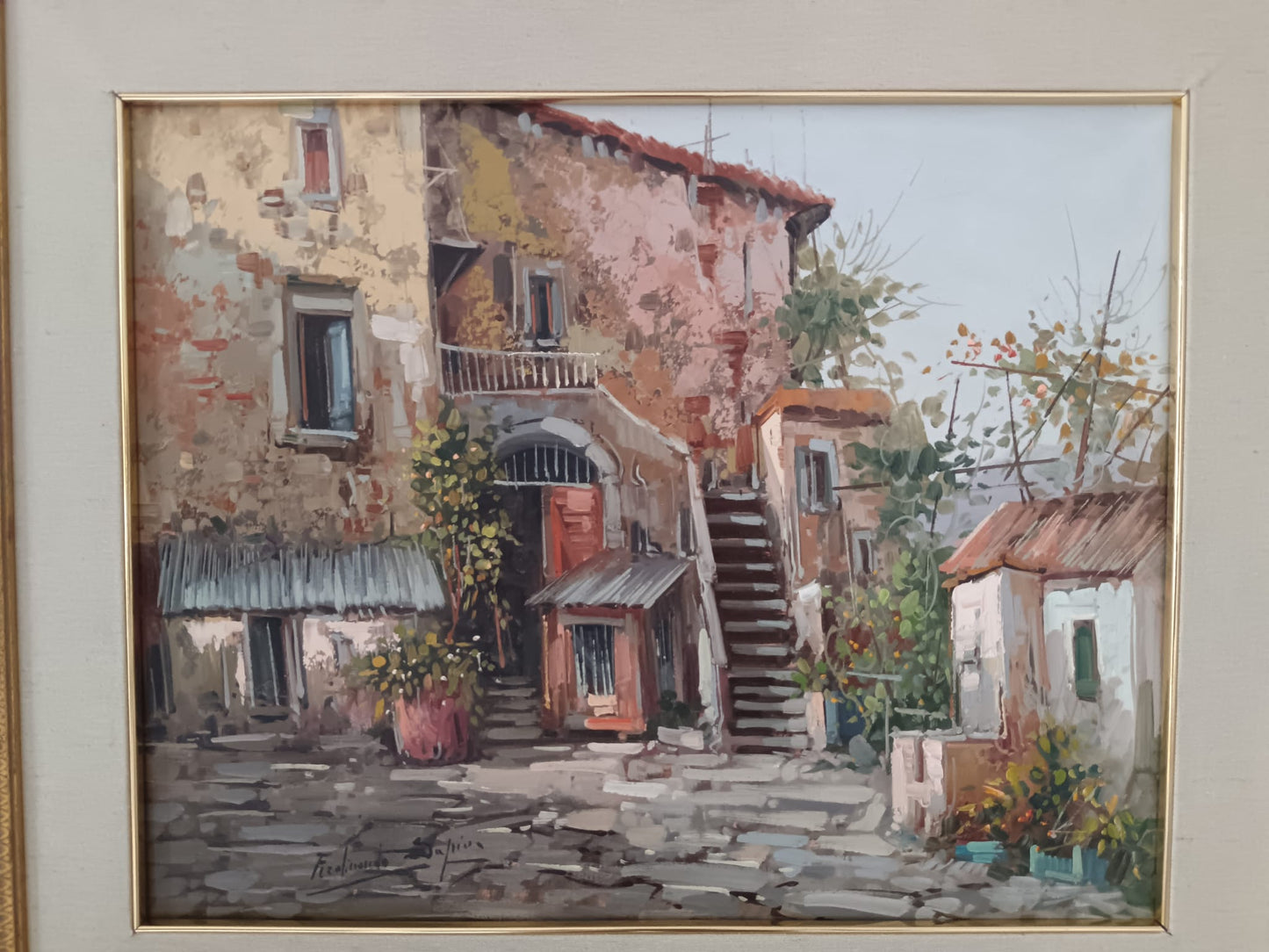 Ferdinando Sapio ( 1955) dipinto olio su tela- epoca XX secolo