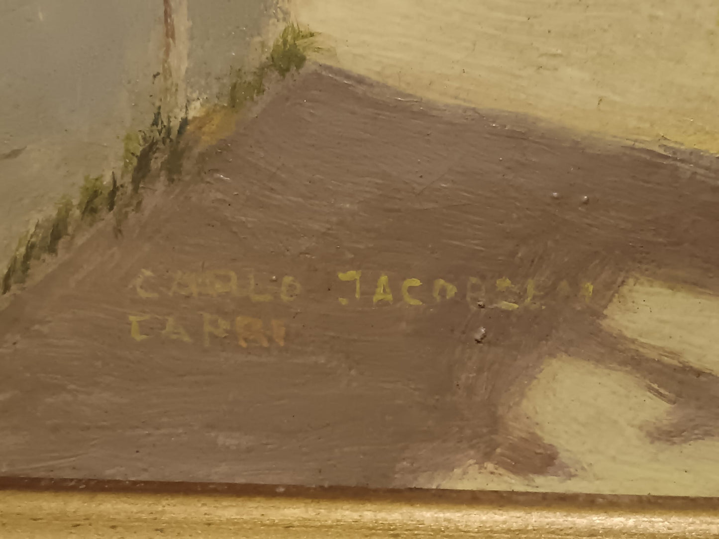 Carlo Jacobsen (1884-1960)- pittore scenografo
Dipinto olio su tela (prima metà del novecento)