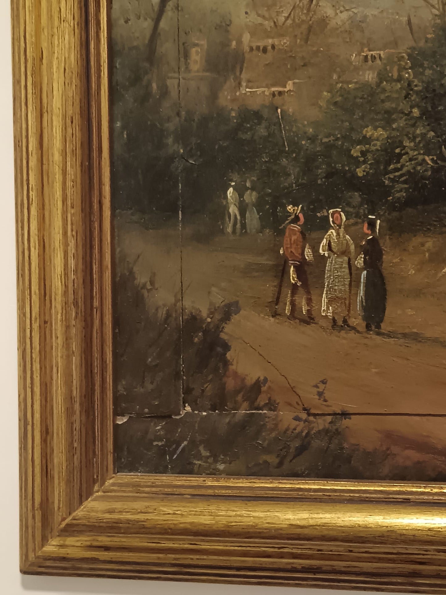 Scuola Di Posillipo ( lXIX Secolo)- dipinto olio su legno
