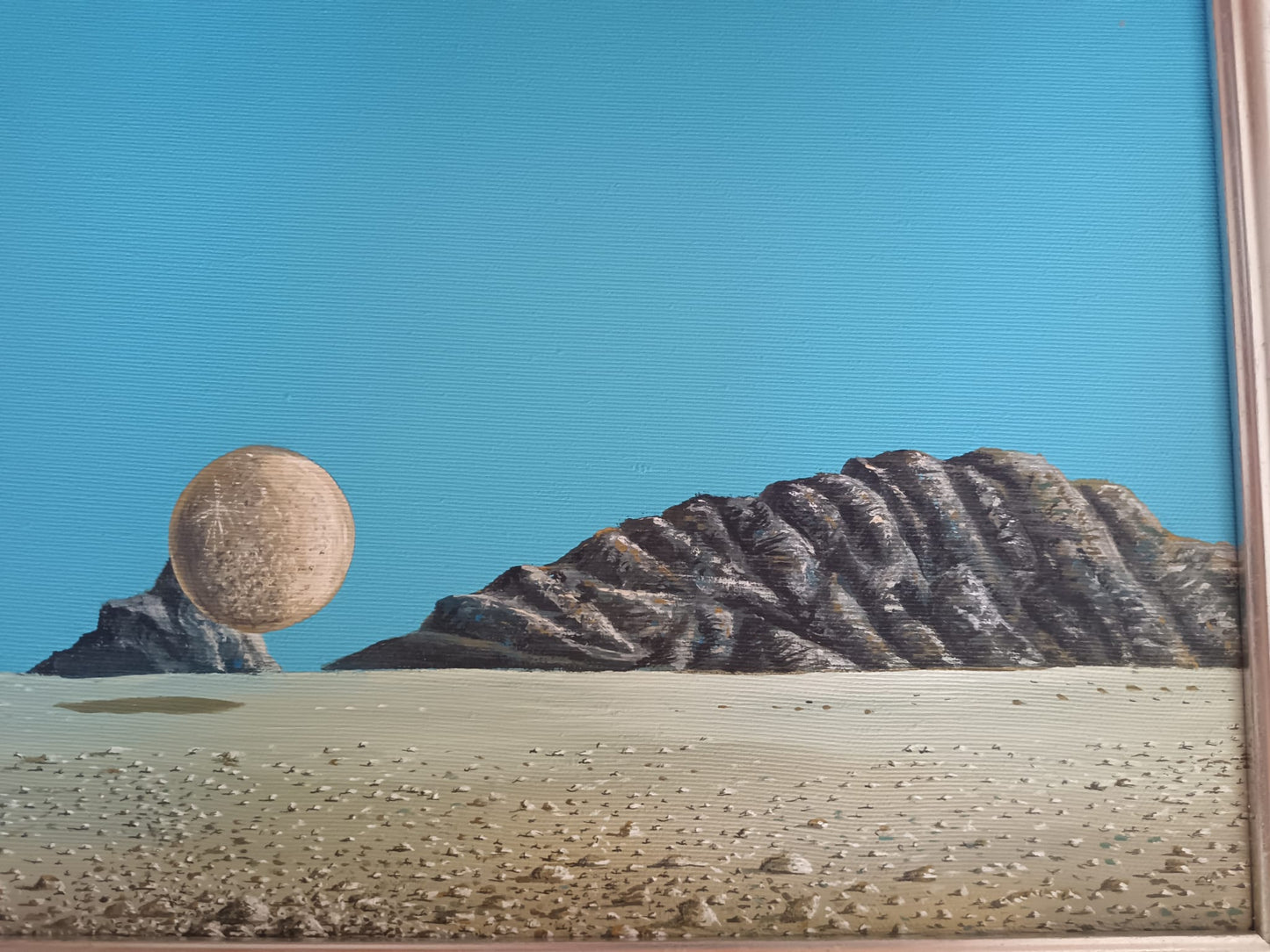 Paesaggio Surrealista (XX Secolo)- dipinto acrilico su tela