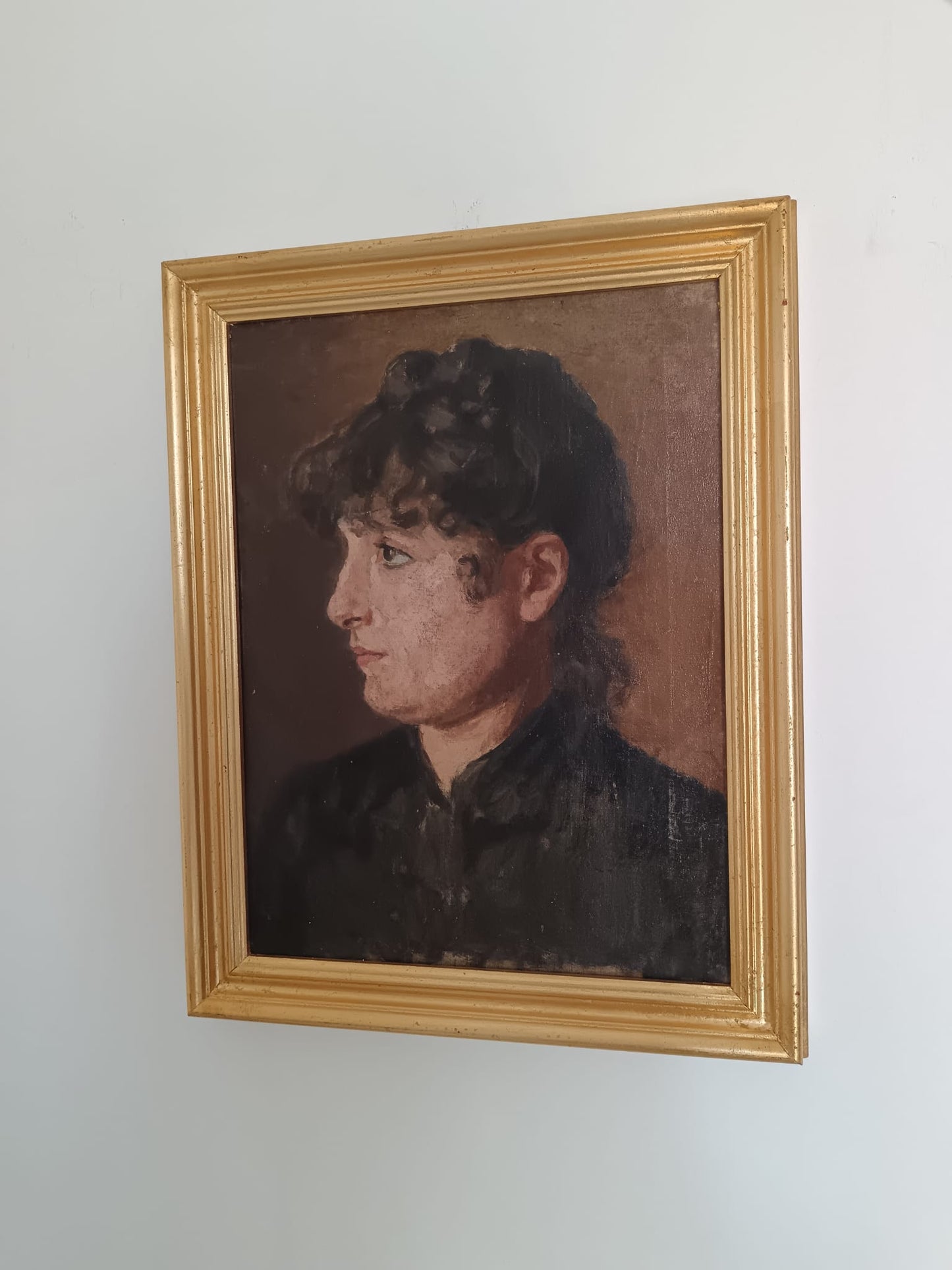 Ritratto (Scuola Italiana XIX Secolo)- dipinto olio su tela