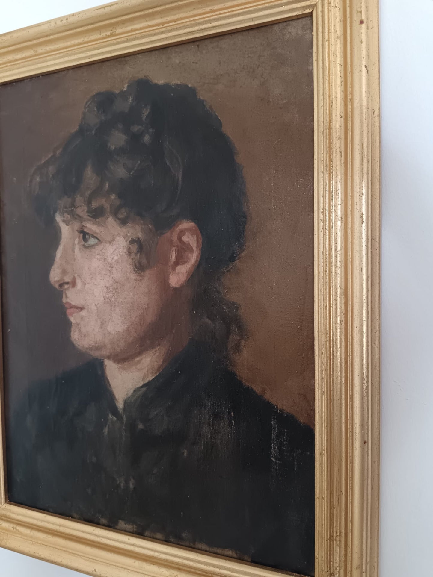 Ritratto (Scuola Italiana XIX Secolo)- dipinto olio su tela