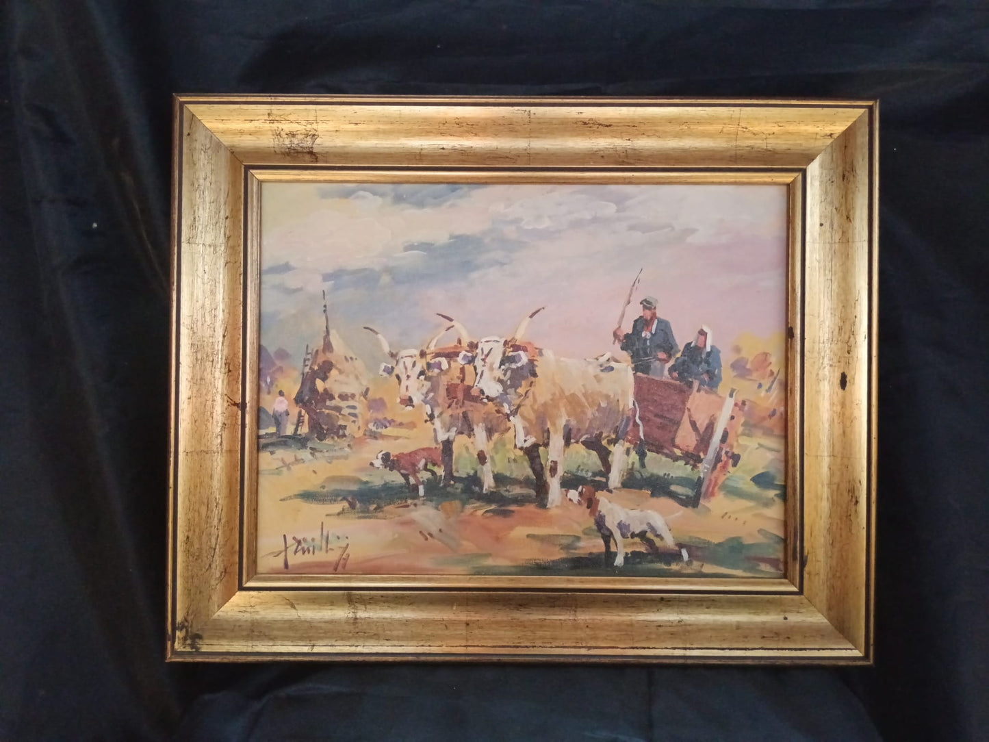 Mario Rombolini ( Livorno 1935-2014) dipinto olio su pannello