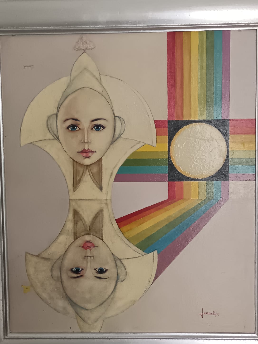 Marino Lecchi (1944)- Dipinto olio su tela (seconda metà del novecento)