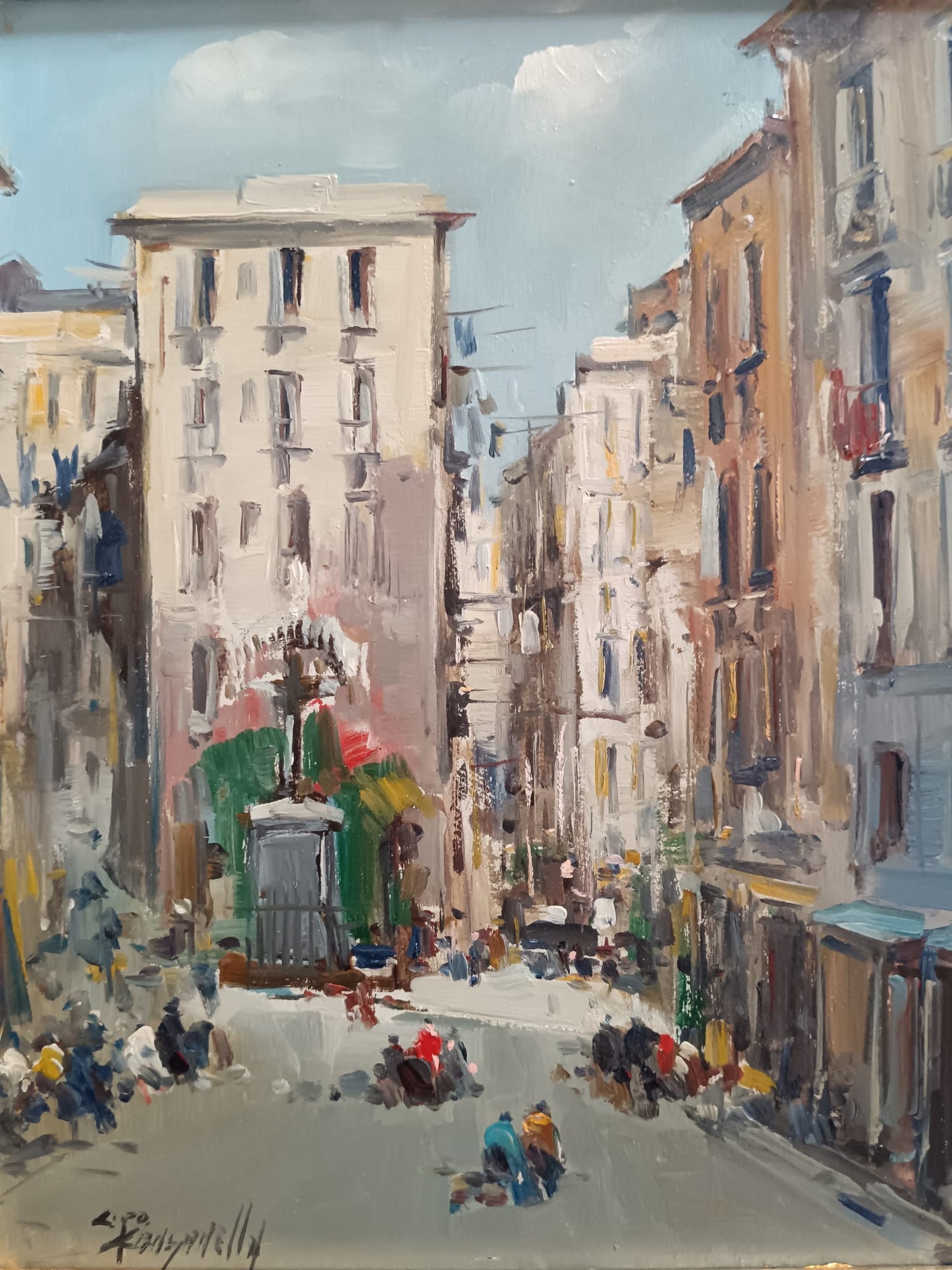 Ciro Canzanella (Napoli 1948)- dipinto olio su legno