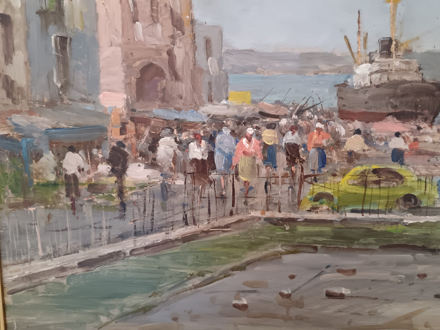 Raffaele Tozzi (Napoli XX secolo)- dipinto olio su masonite