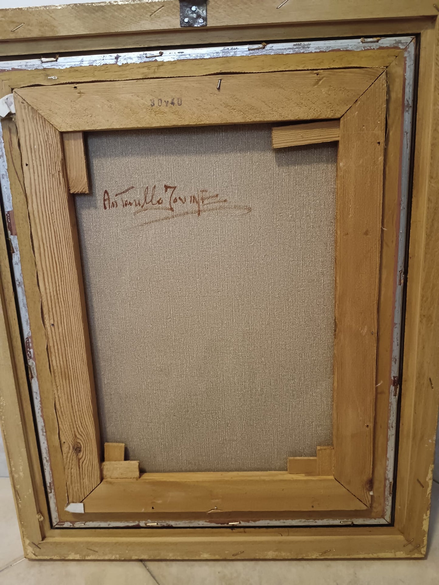 Antonello Iovine (Napoli 1935)-Ritratto di fanciullo- dipinto olio su tela