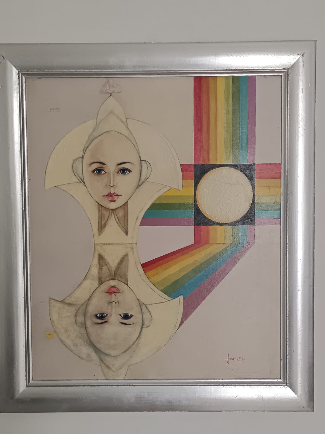 Marino Lecchi (1944)- Dipinto olio su tela (seconda metà del novecento)